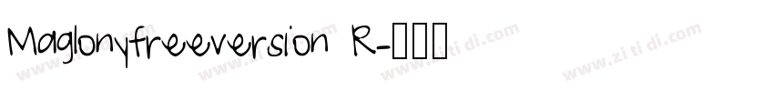 Maglonyfreeversion R字体转换